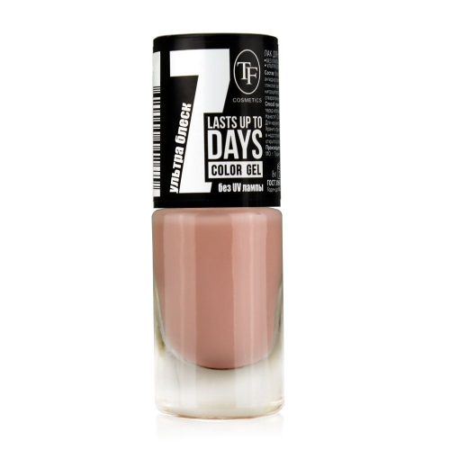 TF Лак для ногтей Color Gel 293 Нежно-розовый/Полупрозрачный