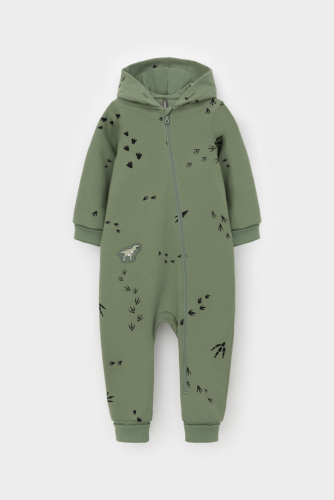 Crockid Комбинезон КР 6545 папоротник, следы динозавра к538 Crockid
