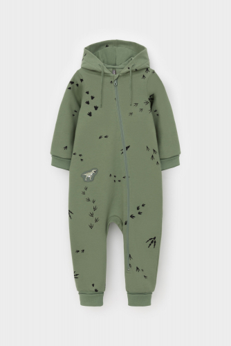 Crockid Комбинезон КР 6545 папоротник, следы динозавра к538 Crockid