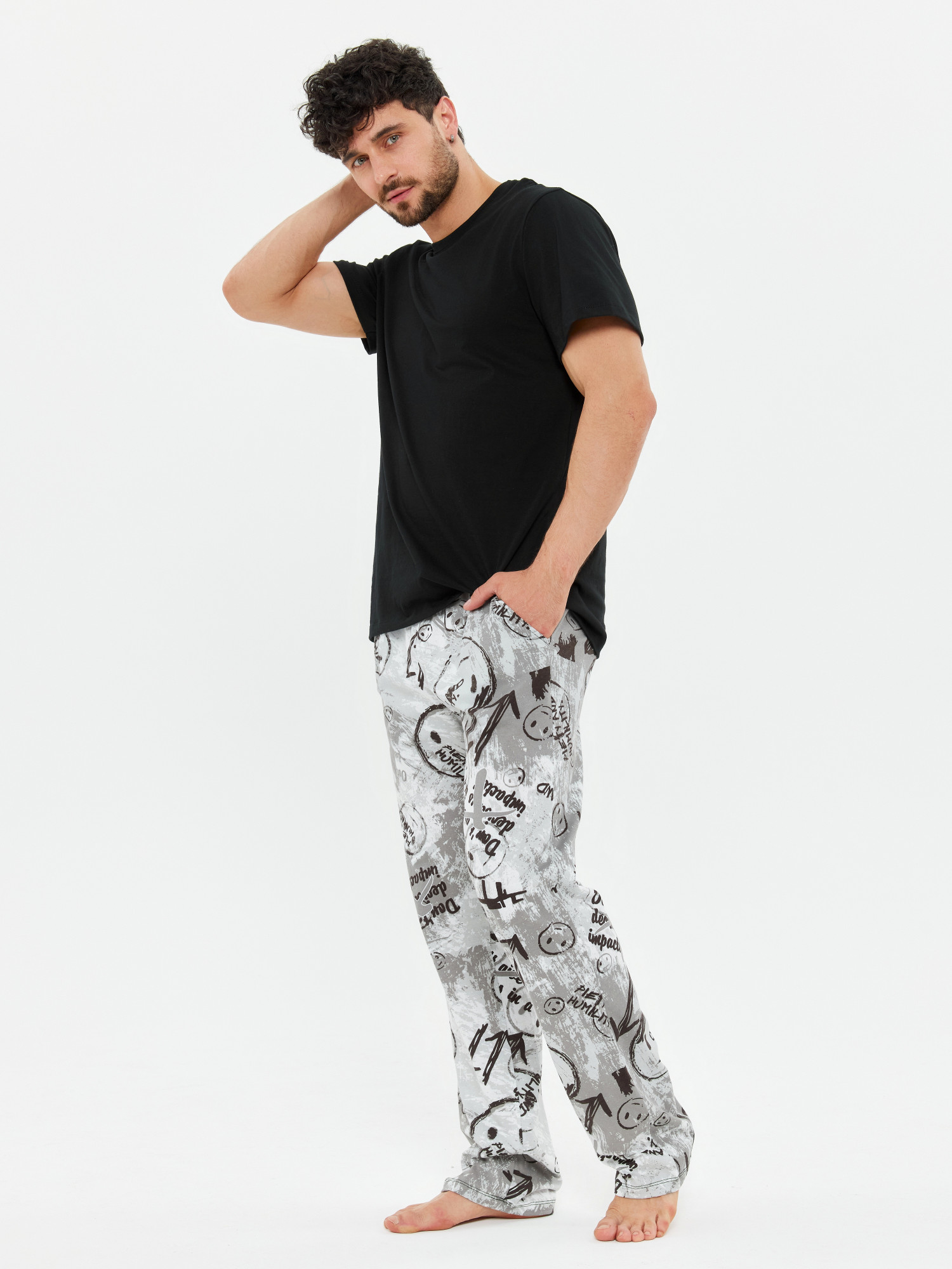 Пижама мужская кулирка с брюками