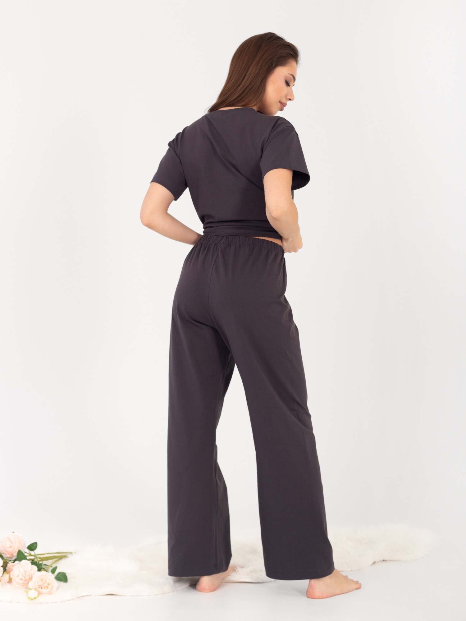 Костюм женский кулирка с брюками