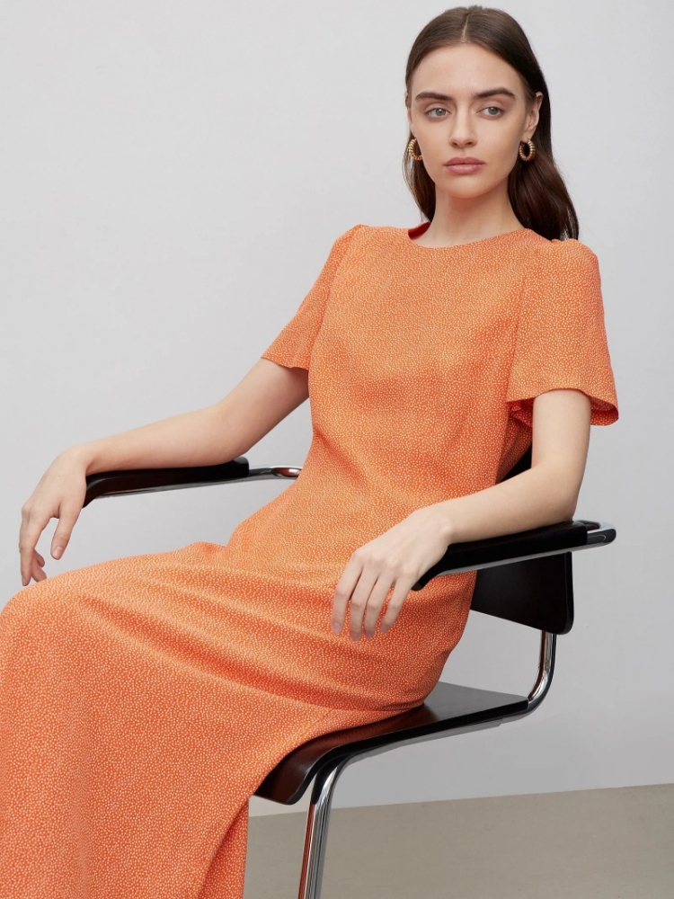 Платье с коротким рукавом ,
100% вискоза ,