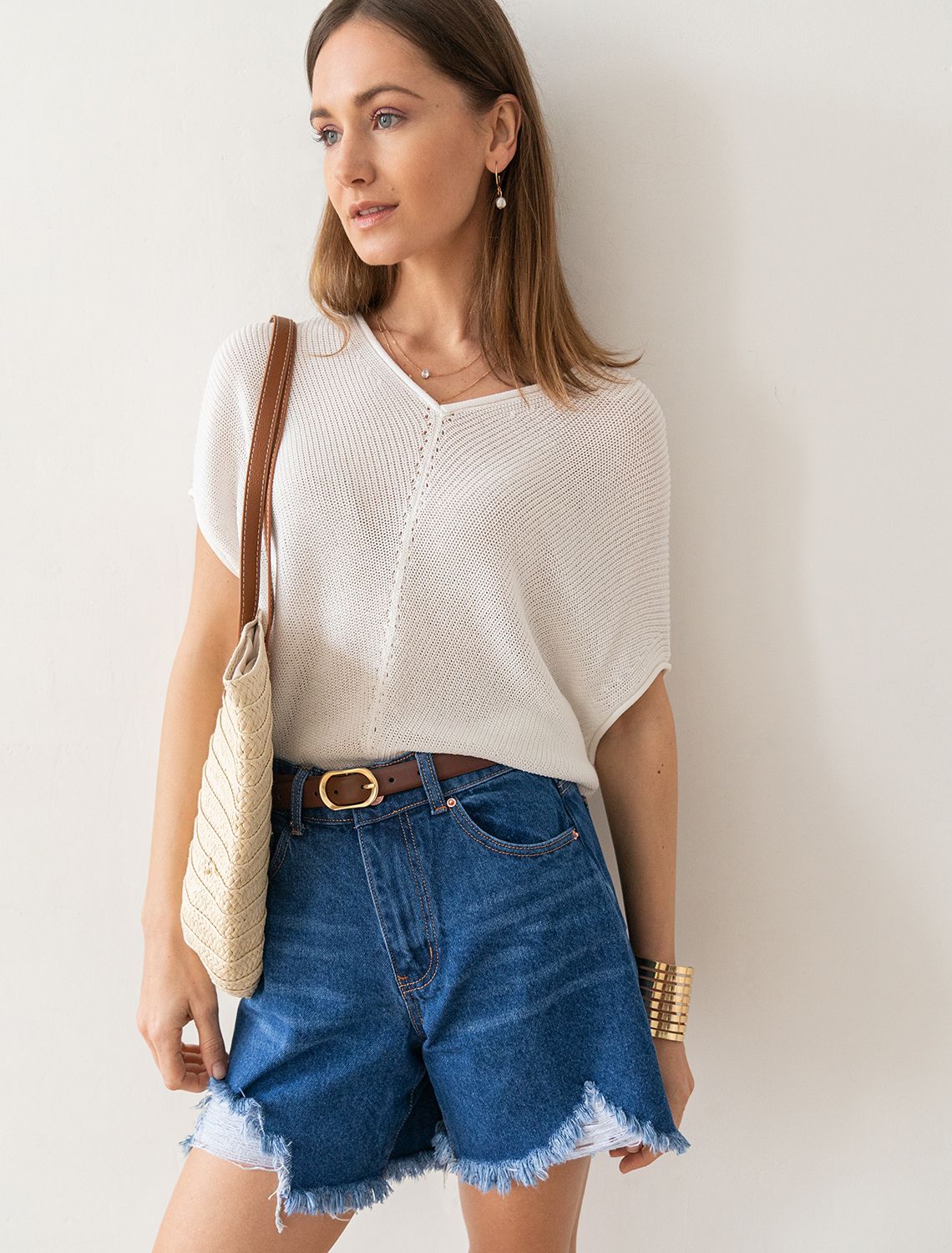 Джинсовые шорты из 100% хлопка