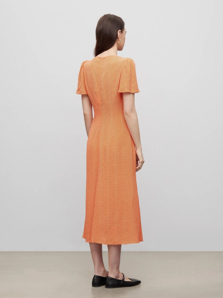 Платье с коротким рукавом ,
100% вискоза ,