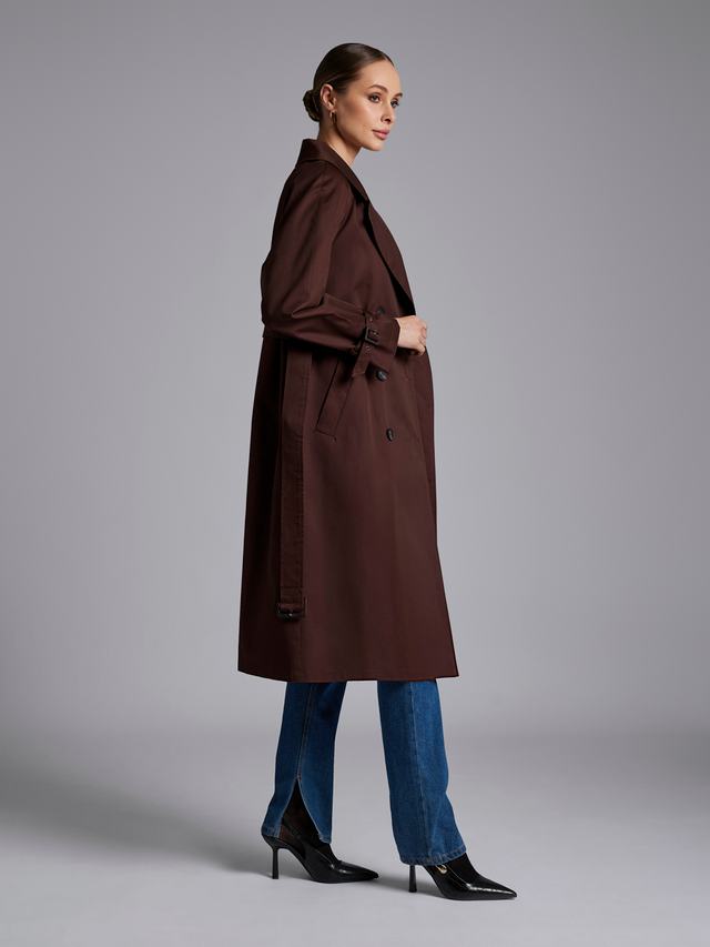 Ст.цена 7000р. Плащ: В061-11 Шоколадный 19-1012