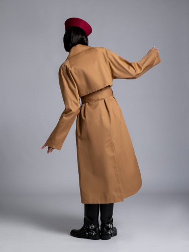 Ст.цена 7500р. Плащ: В197-12 Темно-бежевый 17-1045