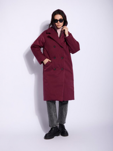Ст.цена 12000р. Куртка: В212-11-44 Бордовый Dark Bordo