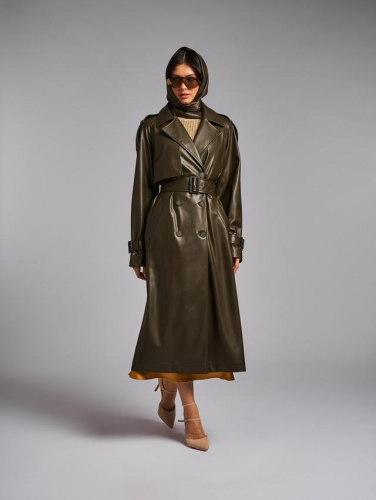 Ст.цена 9500р. Плащ: В128-12 Хаки Khaki 220TS050-5
