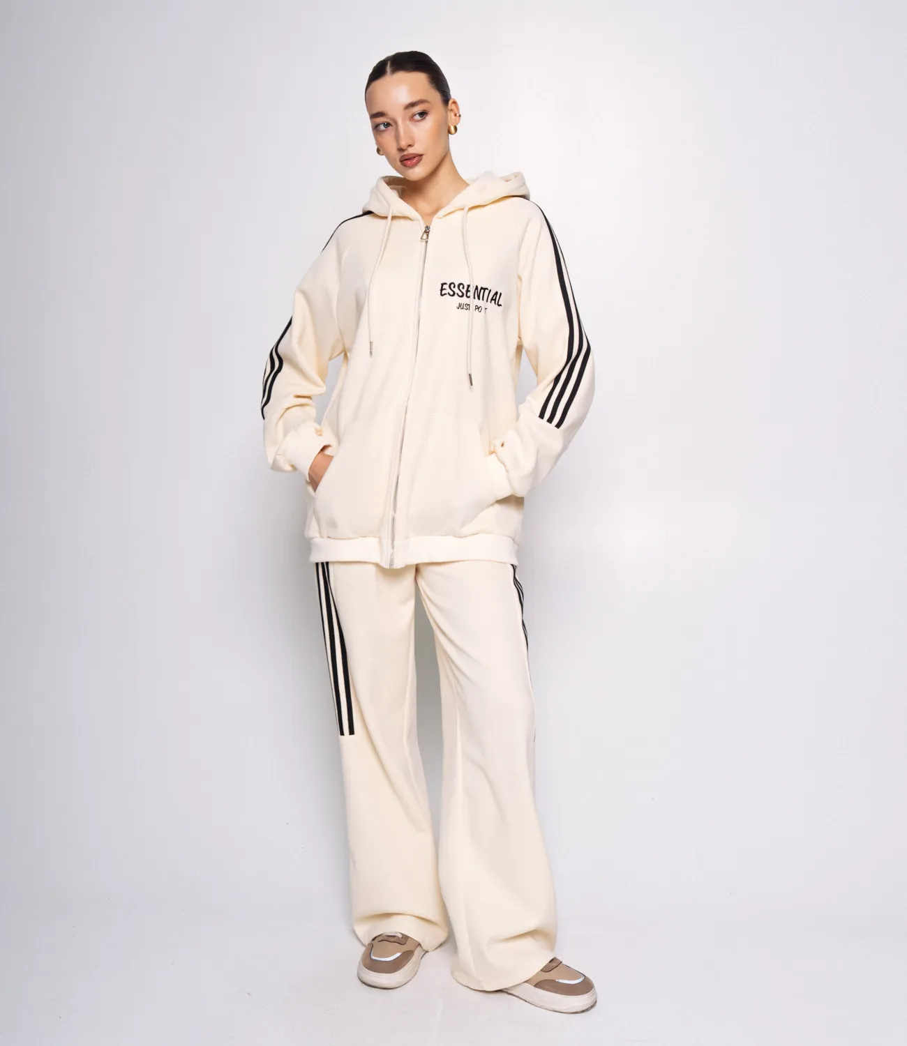 Спортивный костюм #КТ2001 (5), кремовый