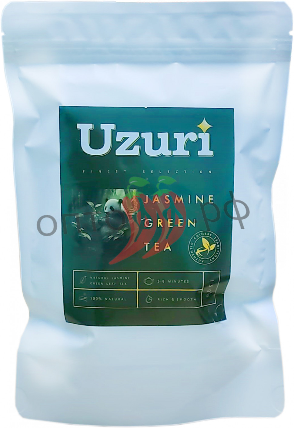 Чай Uzuri Жасмин Green tea 150гр китай лист мягк/упак (кор*20)
