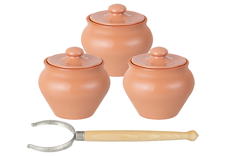 Набор 3-х горшков 600 мл 12,5*12,5*12 см