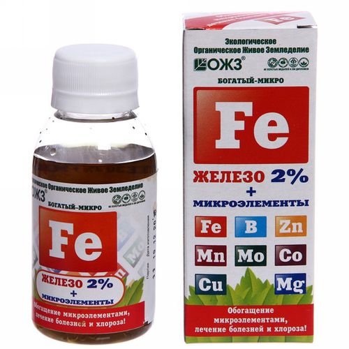 Богатый микро Fe (железо 2%+микроэлементы) 0,1л