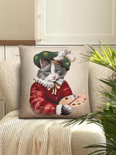 Кот художник Наволочка 45х45 см 239551 NEW