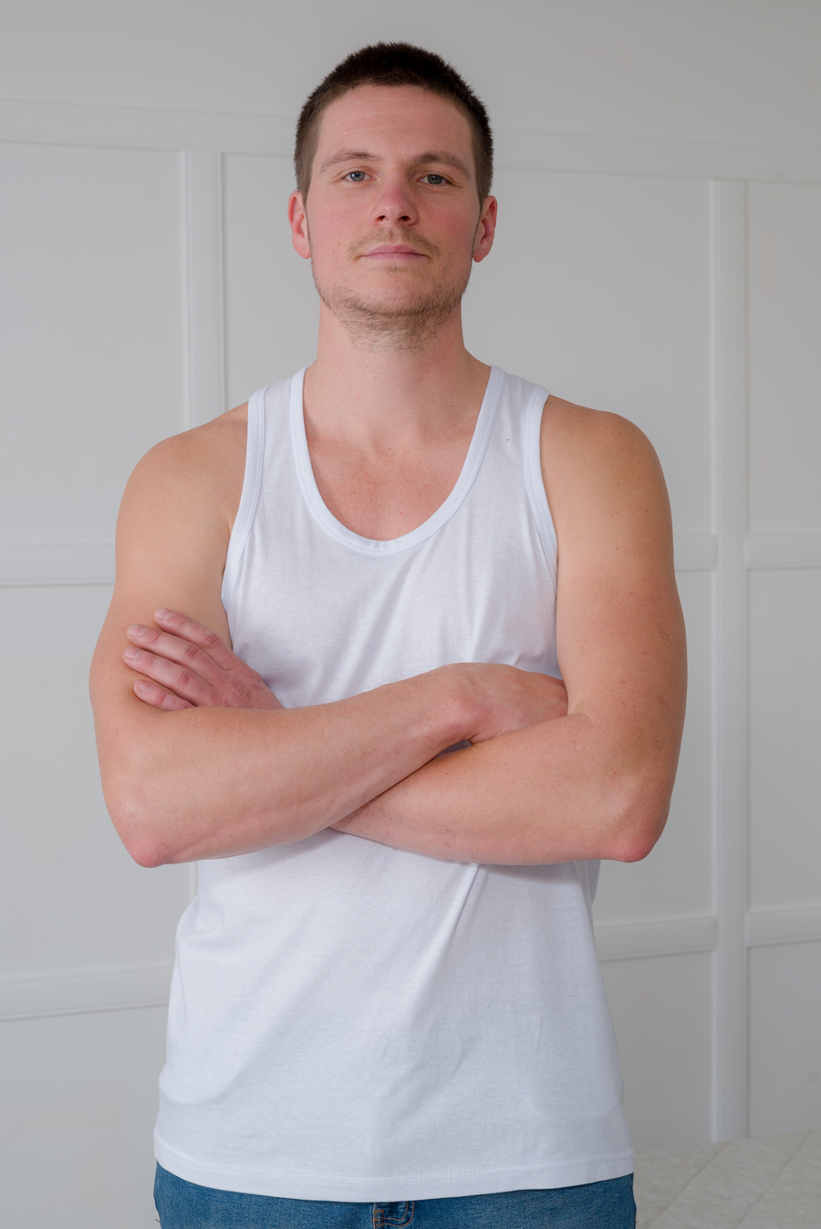 Майка мужская из кулирки белый макс