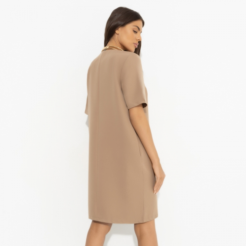 Платье базовое, Виртуальные будни (beige)