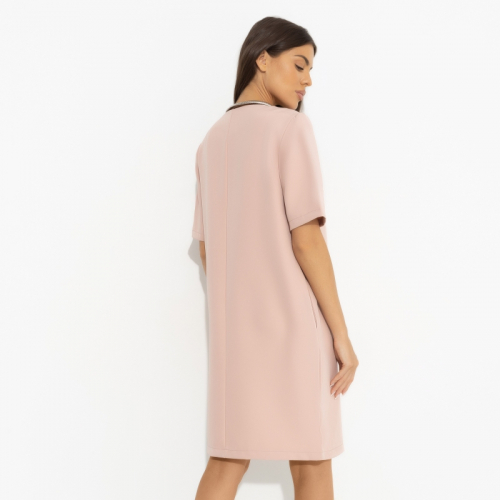 Платье прямого кроя, Виртуальные будни (pink)