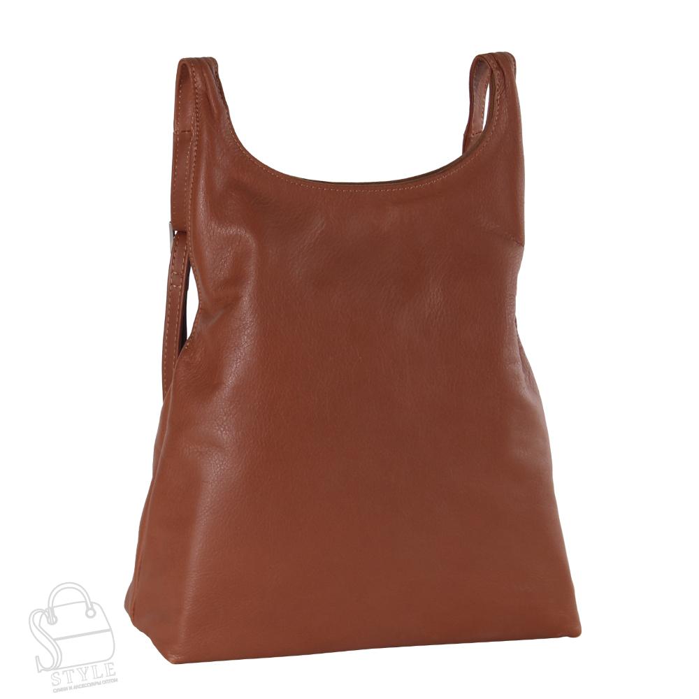 Рюкзак женский кожаный 9021VG brown Vitelli Grassi