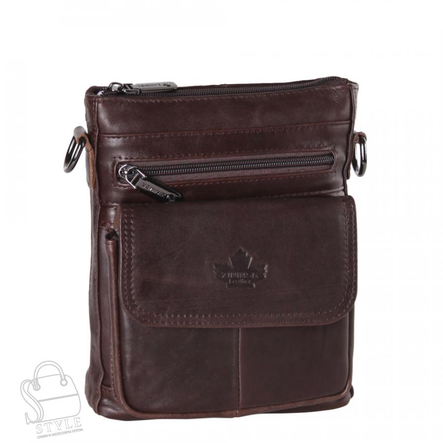 Сумка мужская кожаная 22335-3Z coffee Zinimsk