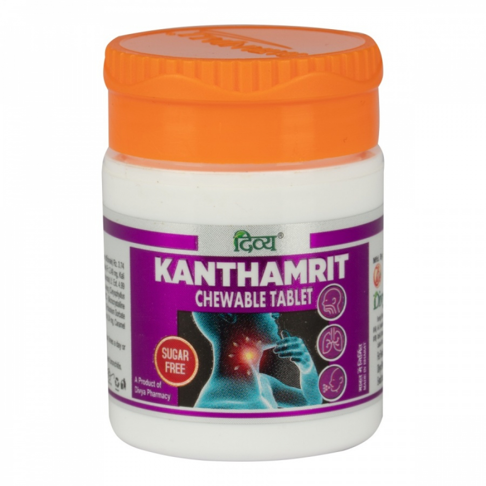 DIVYA Kanthamrit Chewable Tablet Биологически активная добавка к пище Кантамрит 40шт
