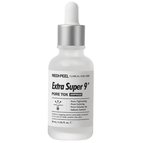 Себорегулирующая ампула для сужения пор Medi-Peel Extra Super 9 Plus Pore Tox Ampoule, 30 мл.