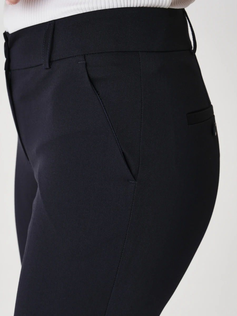 Ст.цена 1790р Приталенные укороченые брюки Черный 15.019.0911.001.1