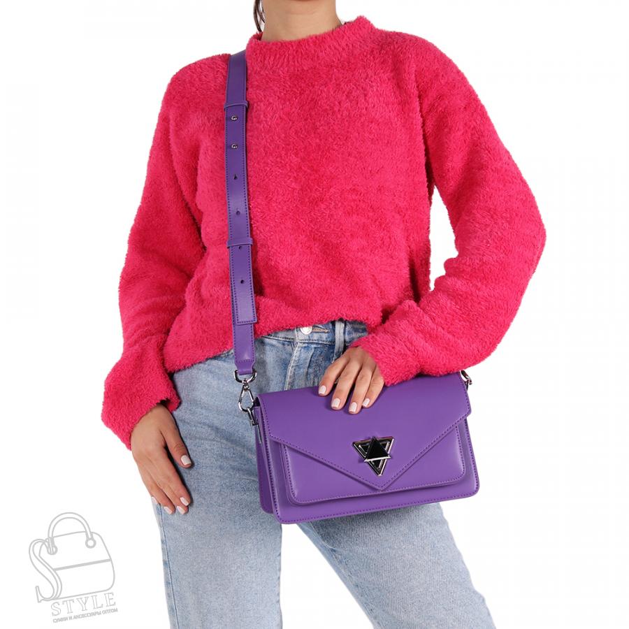 Сумка женская кожаная 858TH d.purple Polina&Eiterou/20