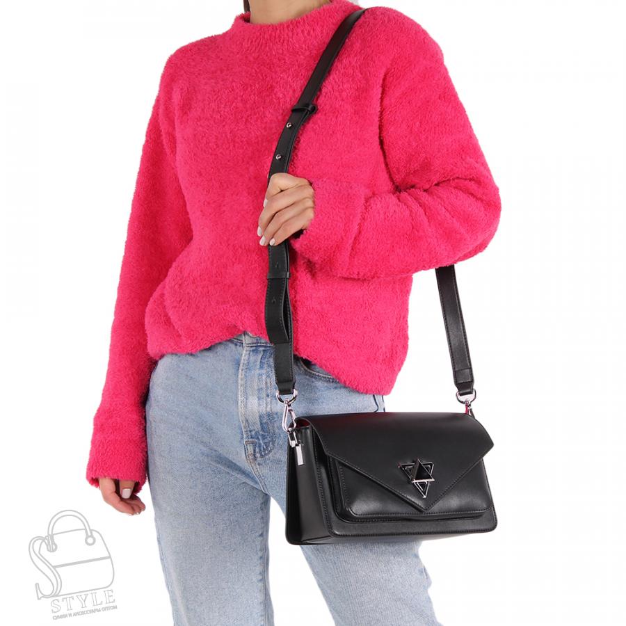 Сумка женская кожаная 858TH black Polina&Eiterou/20