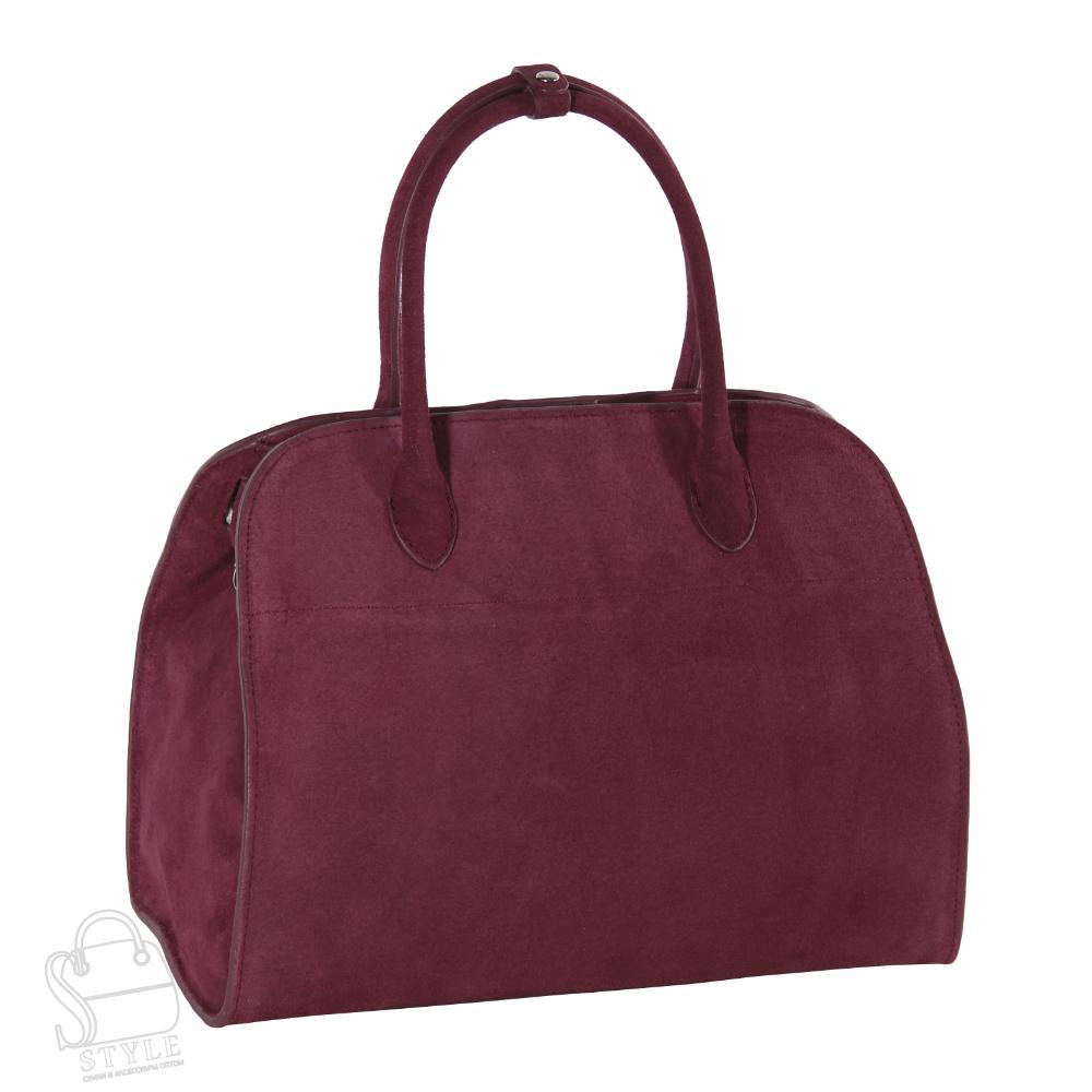 Сумка женская кожаная 6829NNAA wine red Natale Navetta/50(дефект)
