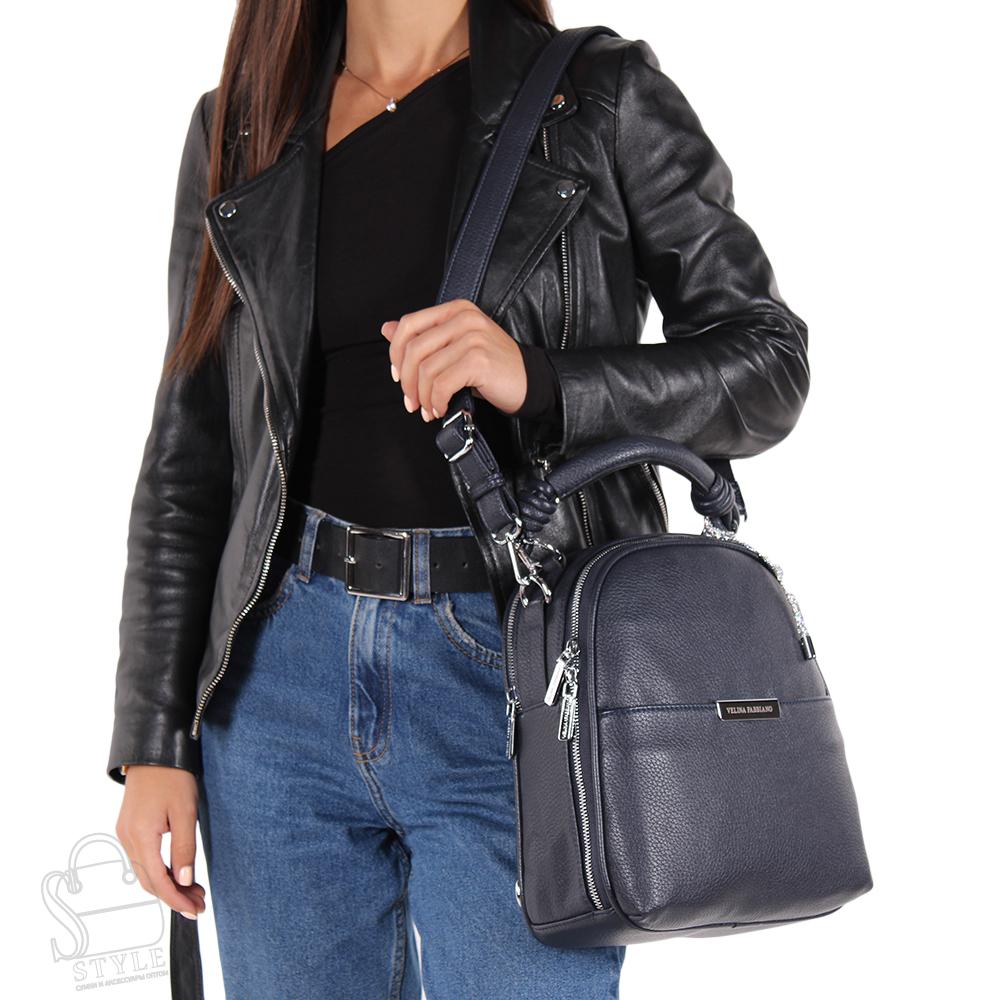 Рюкзак женский 670012-3 d.blue Velina Fabbiano/30 в Новосибирске
