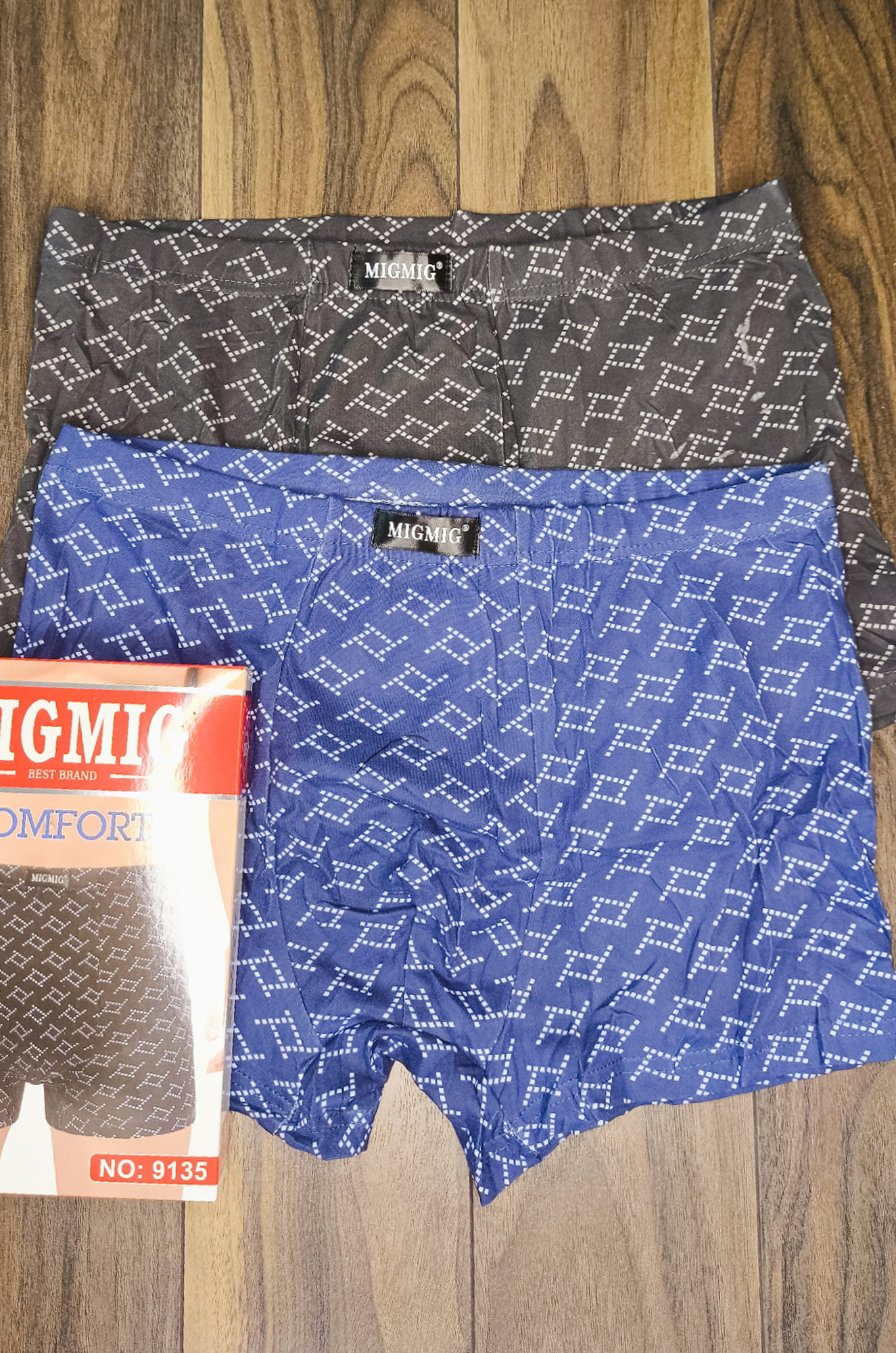 Боксеры мужские 9135, хлопок (цвета в ассортименте)