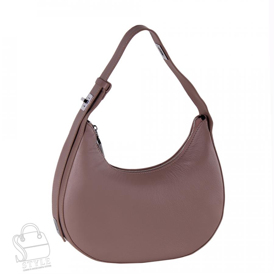 Сумка женская кожаная 5921Q apricot pink Polina&Eiterou/30