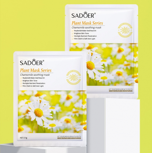 Тканевая маска для лица с экстрактом Ромашки Sadoer