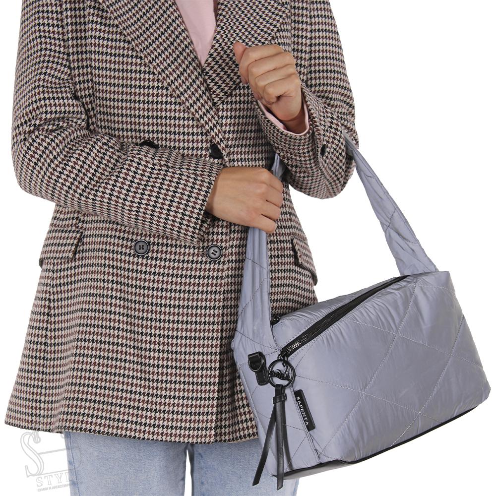Сумка женская 575798 silver gray Velina Fabbiano-Safenta/50