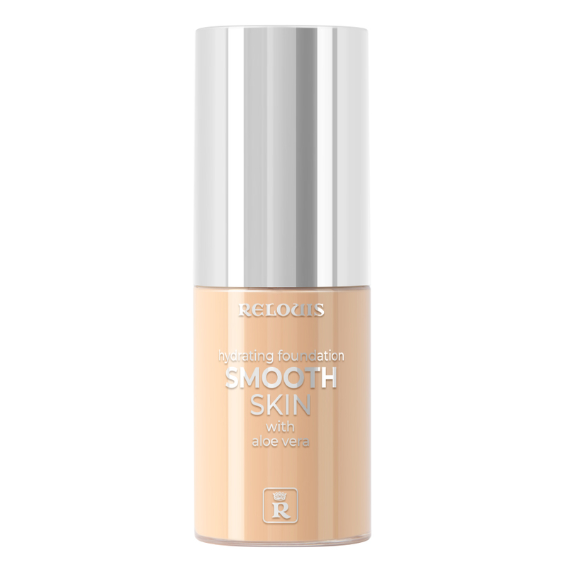 Крем тональный увлажняющий Smooth Skin с алоэ вера тон 02 натуральный бежевый