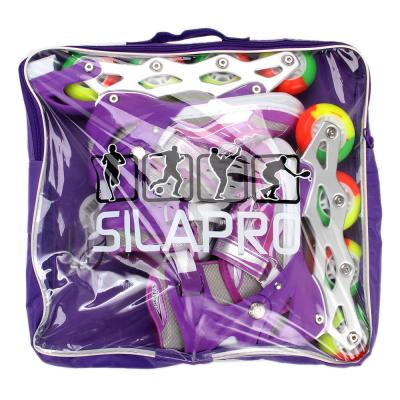 SILAPRO Коньки роликовые L:39-42, фиолетовый