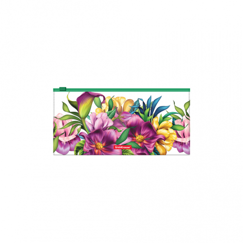 АКЦИЯ 22,5р. 200р.-пакет пластиковый ErichKrause® Tropical Flowers, Travel (в пакете по 12 шт.)