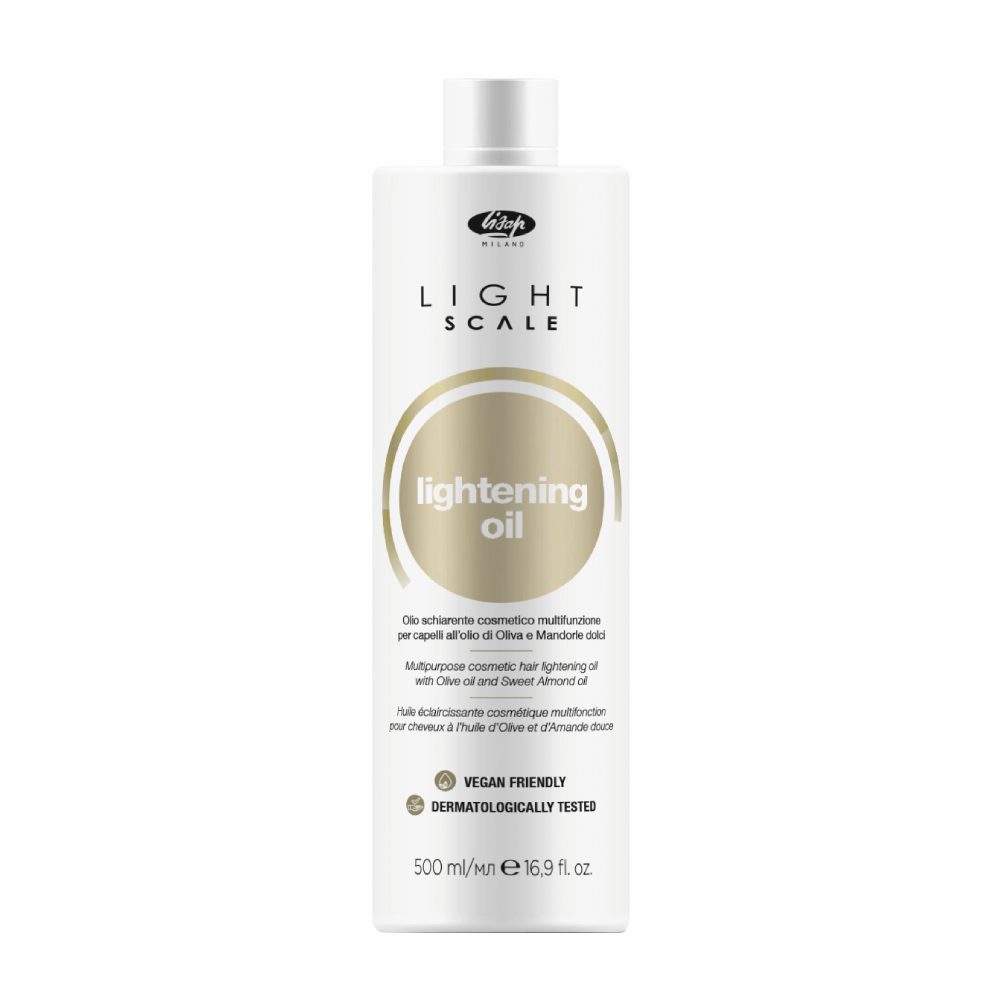 LISAP Масло для волос многофункциональное безаммиачное осветляющее / Light Scale Lightening Oil 500 мл