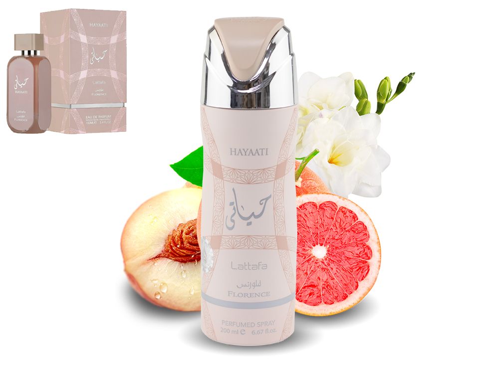 Спрей-парфюм для женщин Lattafa Hayaati Florence, 200 ml