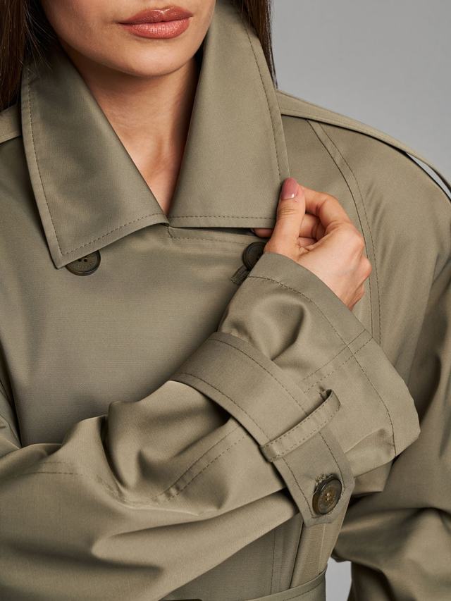 Ст.цена 9500р. Плащ: В153-13 Хаки 6-21