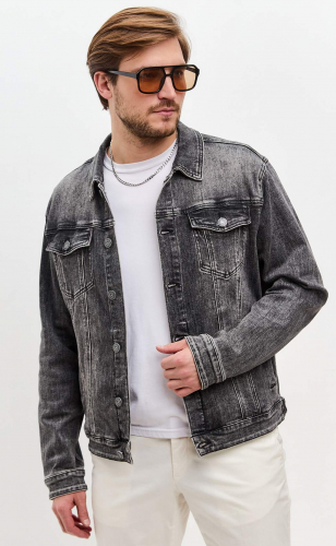 Куртка джинс F311-1296 l.black