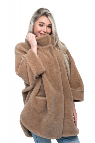 ПОНЧО WOOL  CAMEL цвет Кемел (р. 40-58)