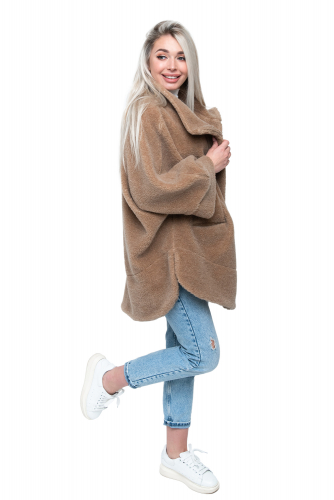 ПОНЧО WOOL  CAMEL цвет Кемел (р. 40-58)