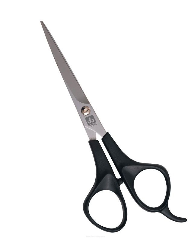 Dewal Парикмахерские ножницы прямые с микронасечками / Profy Step 9612SV-6,5, черный
