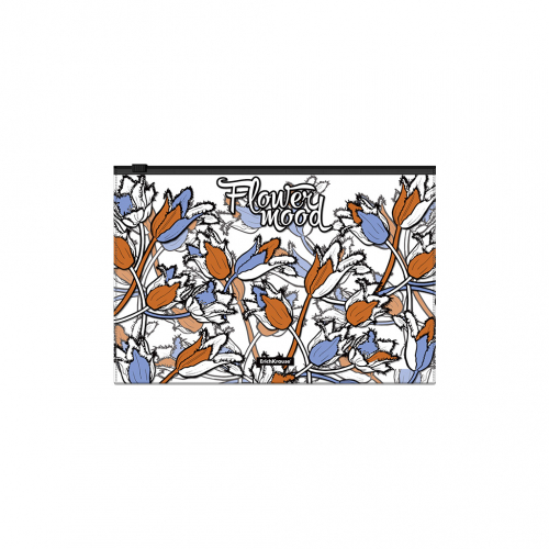 АКЦИЯ 17р. 80р.Zip-пакет пластиковый ErichKrause® Tulips, B5 (в пакете по 12 шт.)