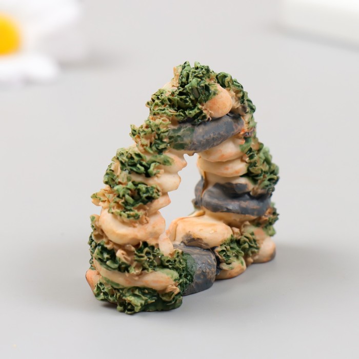 Фигурка для флорариума полистоун «Каменная арка», 5.5×2.2×5 см