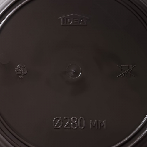 Горшок для цветов с поддоном IDEA «Ротанг», 4.7 л, пластиковый, коричневый
