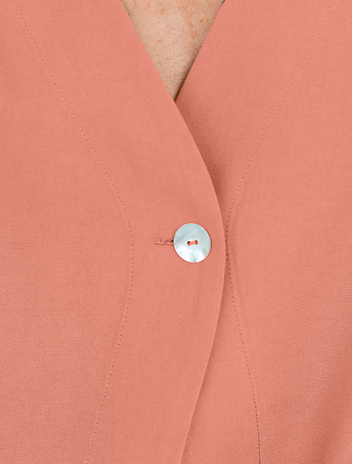 Блузка из плотного лиоцелла D29.266 дымчато-коралловый