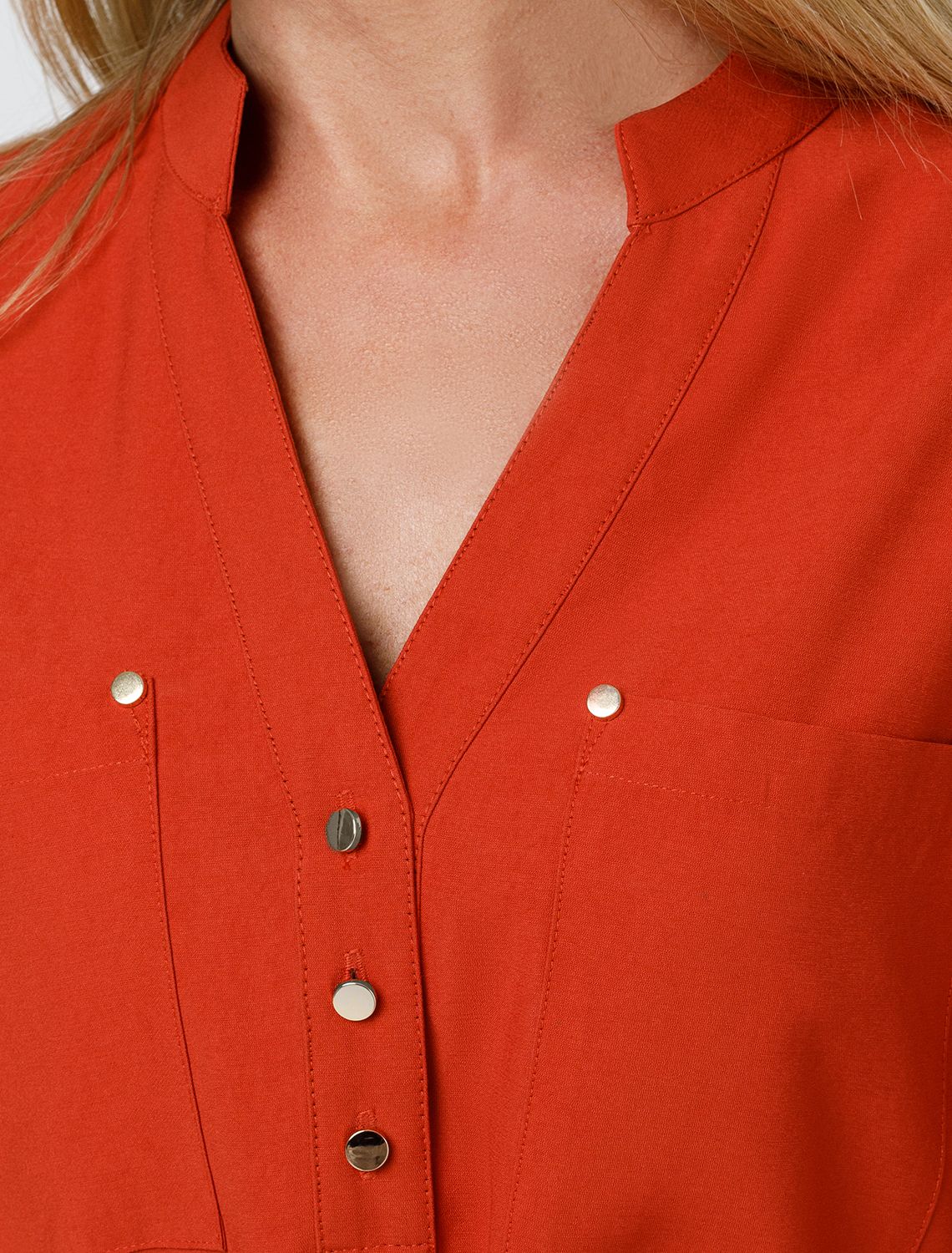 Платье-рубашка из плотного лиоцелла D22.248 терракотовый