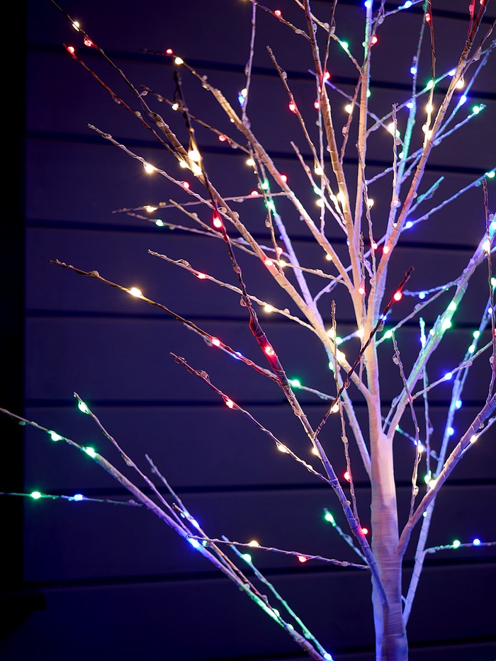 Светодиодное дерево «Яркие светлячки» 1.5 м, 300 LED, постоянное свечение, 220 В, свечение мульти