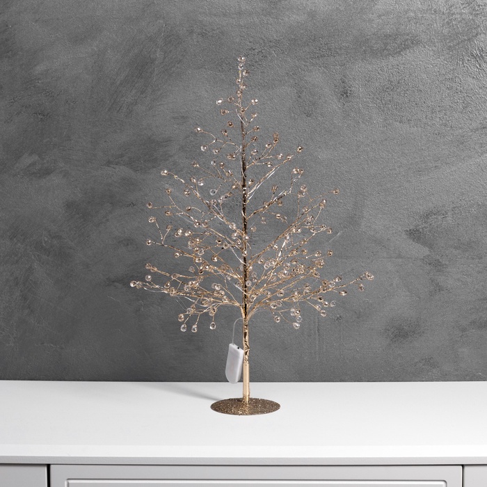 Фигура светодиодная «Бусины» 48×30x3 см, 20 LED, батарейки CR2032×2 (в комплекте), свечение тёплое белое